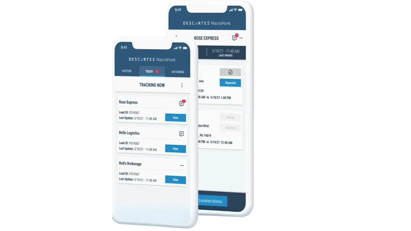 MacroPoint tracking app